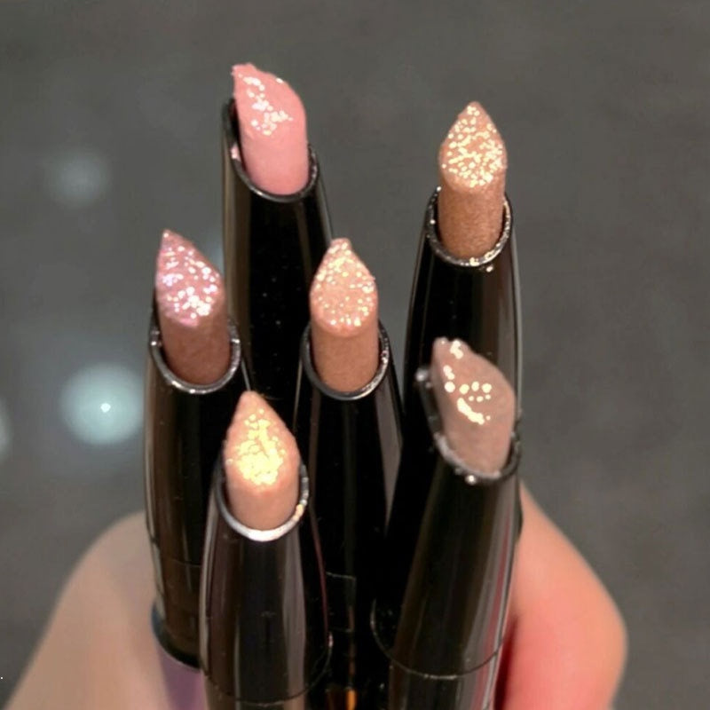 HERORANGE Sparkling Clear Broken Diamond Lying Silkworm Pen Eye Shadow Stick Pearlescent Eye Shadow Water Proof Lasting