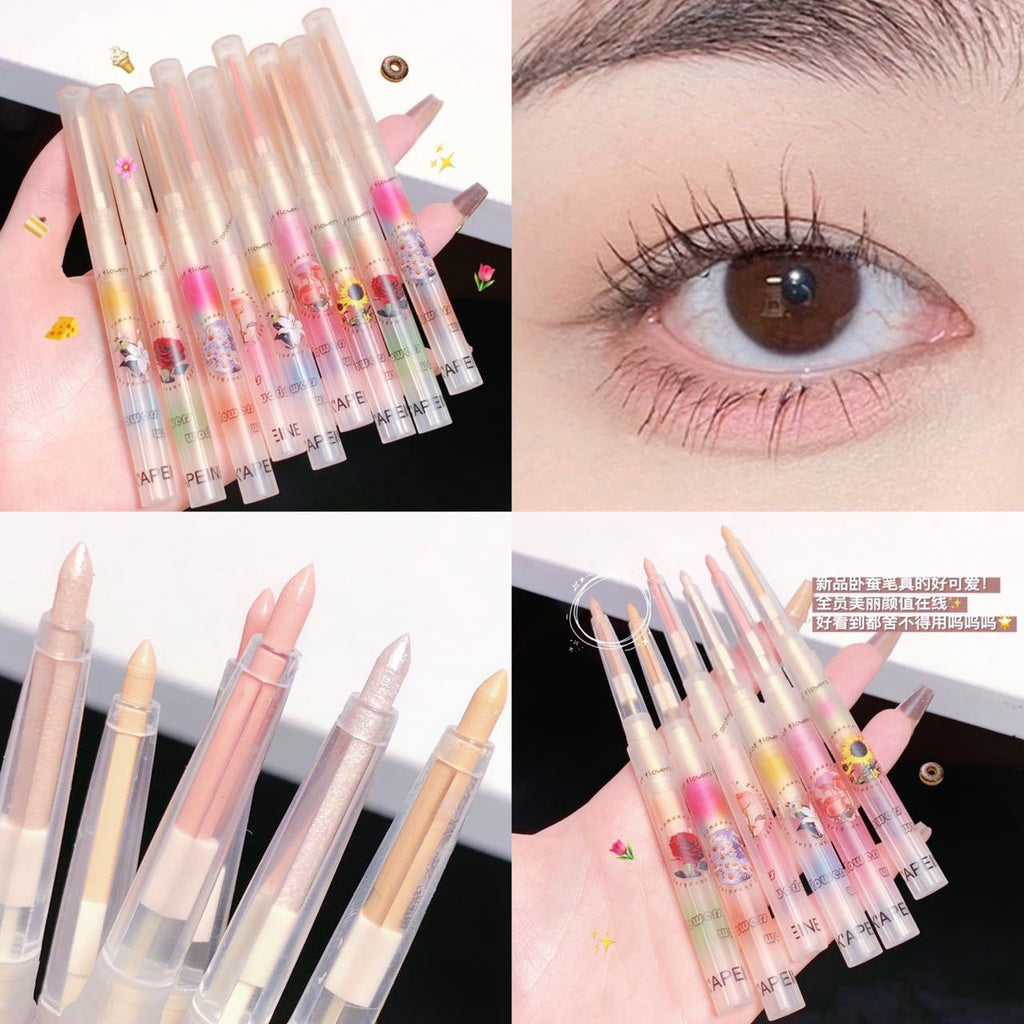 Fruit Eye Shadow Highlight Lying Silkworm Pen Shadow Pearlescent Matte No Smudge Eyeliner