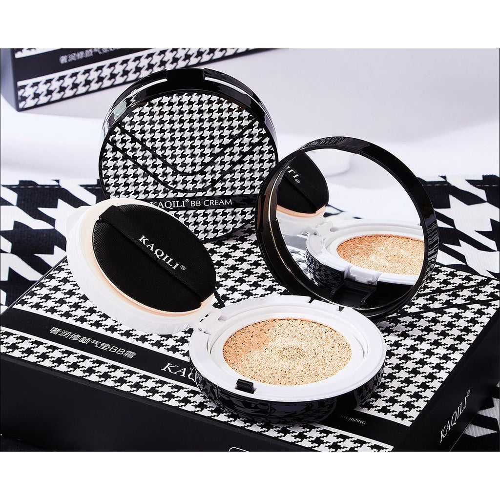 Houndstooth Air Cushion Powder Foundation BB Cream Water Proof Oil Control Moisturize Nature Concealer Hold Makeup Even Skin Tone