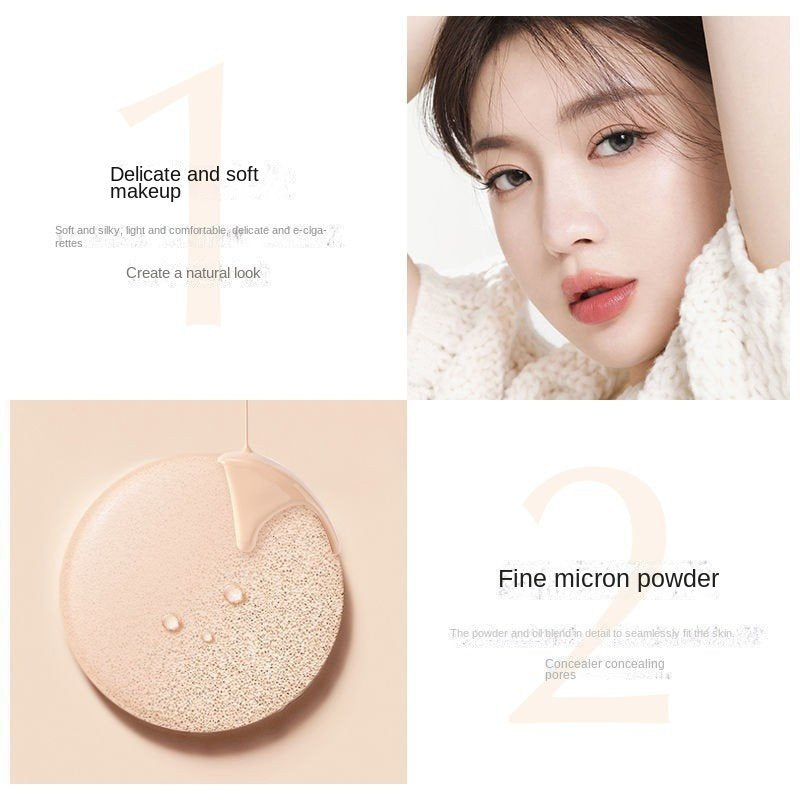 Houndstooth Air Cushion Powder Foundation BB Cream Water Proof Oil Control Moisturize Nature Concealer Hold Makeup Even Skin Tone