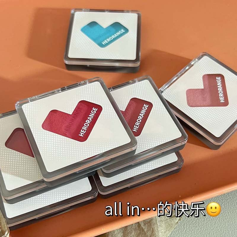 HERORANGE Love Monochrome Blush Cream Gradient Disk Expansion Color Shrinkage Color Brighten Matte Waterproof Lasting Blusher