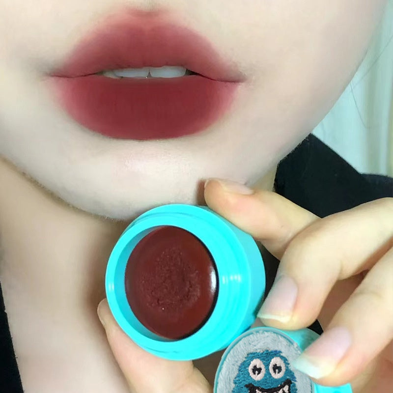 Kekemood Plush Shell Canned Lip Clay Matte Velvet Lip and Cheek Dual Use Lipstick Blusher Waterproof Lip Gloss