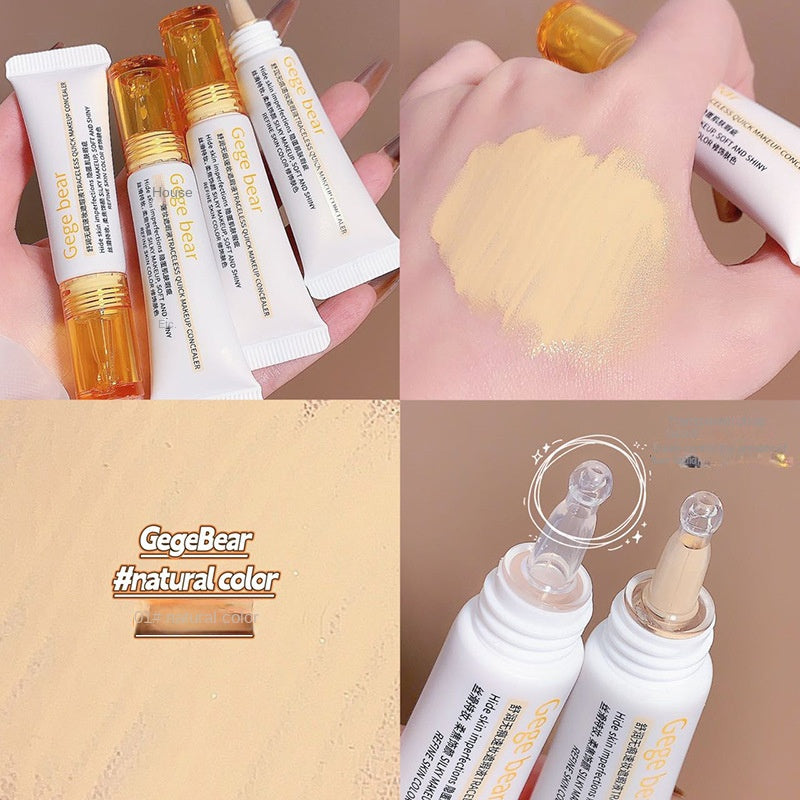 Gege Bear Concealer Cover Dark Circles Acne Marks Tear Ditch Concealer Cream Cover Spots Waterproof Facial Liquid Concealer