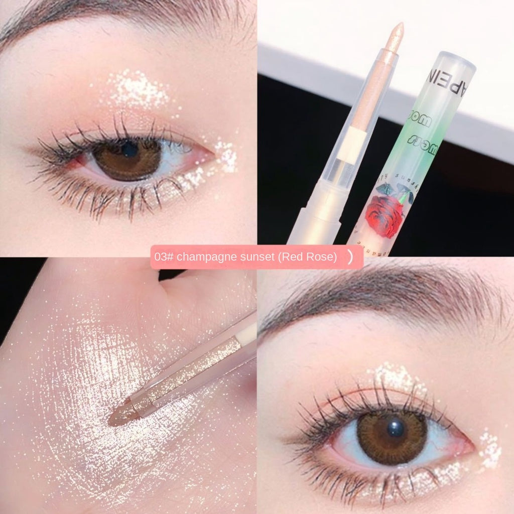 Fruit Eye Shadow Highlight Lying Silkworm Pen Shadow Pearlescent Matte No Smudge Eyeliner