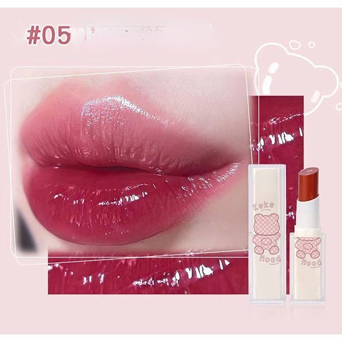 KeKeMood Milk Tea Color Moisturize Lipstick Mirror Surface Lip Gloss