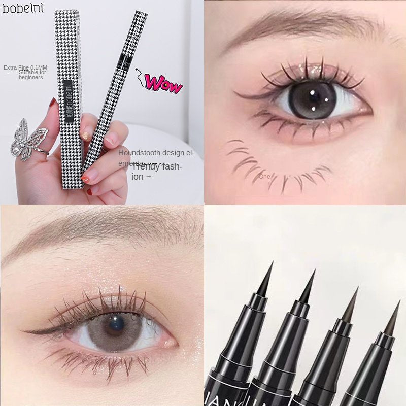 Berbeni Houndstooth Eyeliner Liquid Eyeliner Water Proof Sweatproof No Smudge Not Easy To Fade Lasting Quick Drying