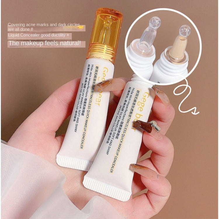 Gege Bear Concealer Cover Dark Circles Acne Marks Tear Ditch Concealer Cream Cover Spots Waterproof Facial Liquid Concealer