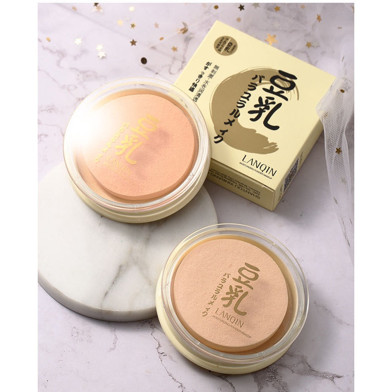 LANQIN Concealer Set Makeup Powder Contouring Fair-skinned Makeup Lasting Oil Control Moisturizing Loose Powder