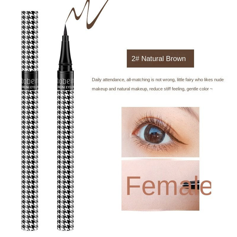 Berbeni Houndstooth Eyeliner Liquid Eyeliner Water Proof Sweatproof No Smudge Not Easy To Fade Lasting Quick Drying