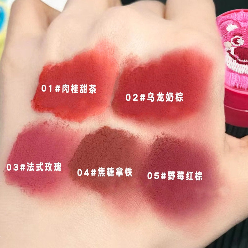 Kekemood Plush Shell Canned Lip Clay Matte Velvet Lip and Cheek Dual Use Lipstick Blusher Waterproof Lip Gloss