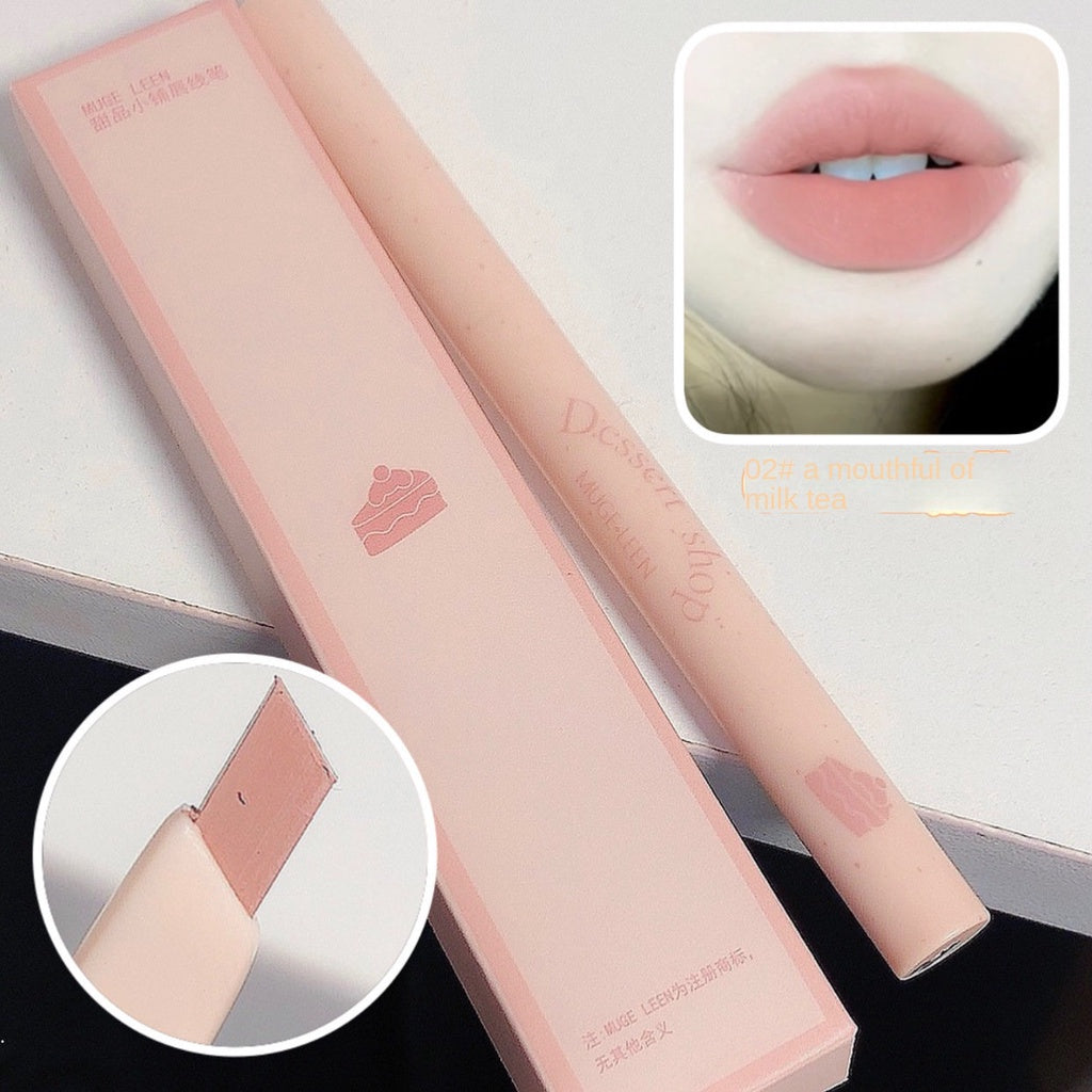 MUGE LEEN Sweet Lip Liner Auto Rotate Water Proof Lasting Does Not Fade Outline The Lips Lipstick Pen Lip Gloss