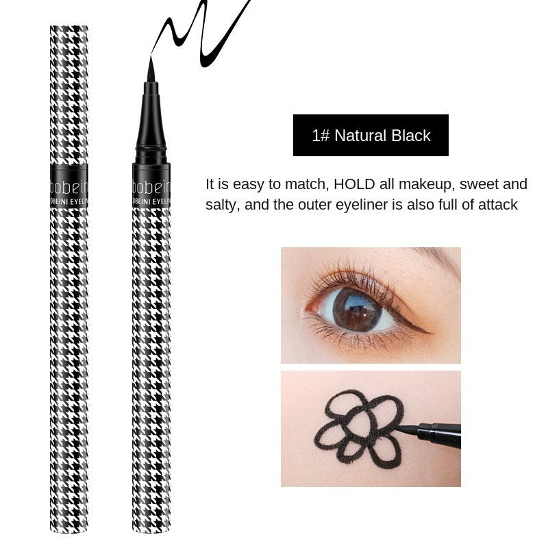 Berbeni Houndstooth Eyeliner Liquid Eyeliner Water Proof Sweatproof No Smudge Not Easy To Fade Lasting Quick Drying