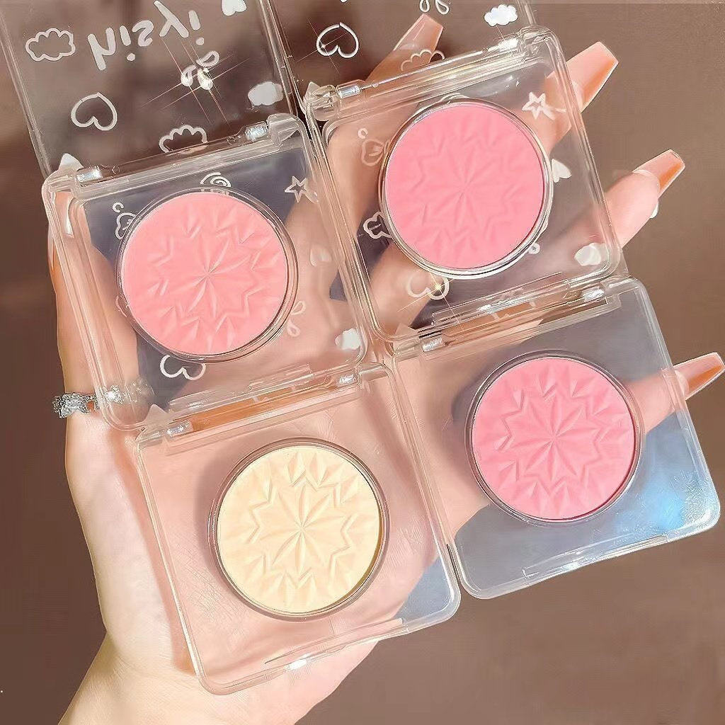 HISYI Monochrome Blusher Blush Cheek Purple Nature Water Proof Matte Thin Flash