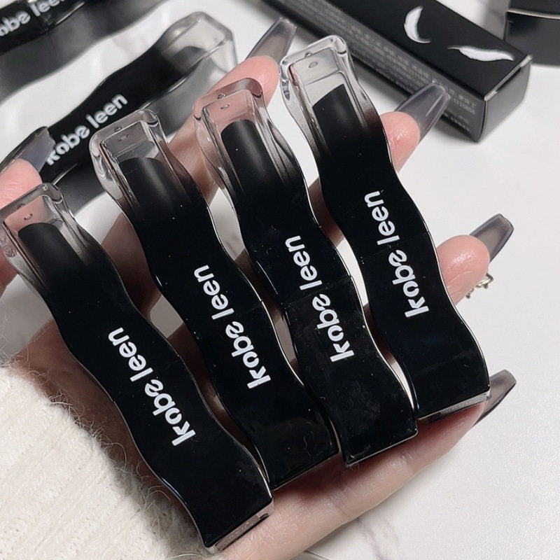 Kobeleen Black Feather Series Lipstick Mirror Surface Moisturize Moisturizing Solid Lip Gloss Lip Gloss