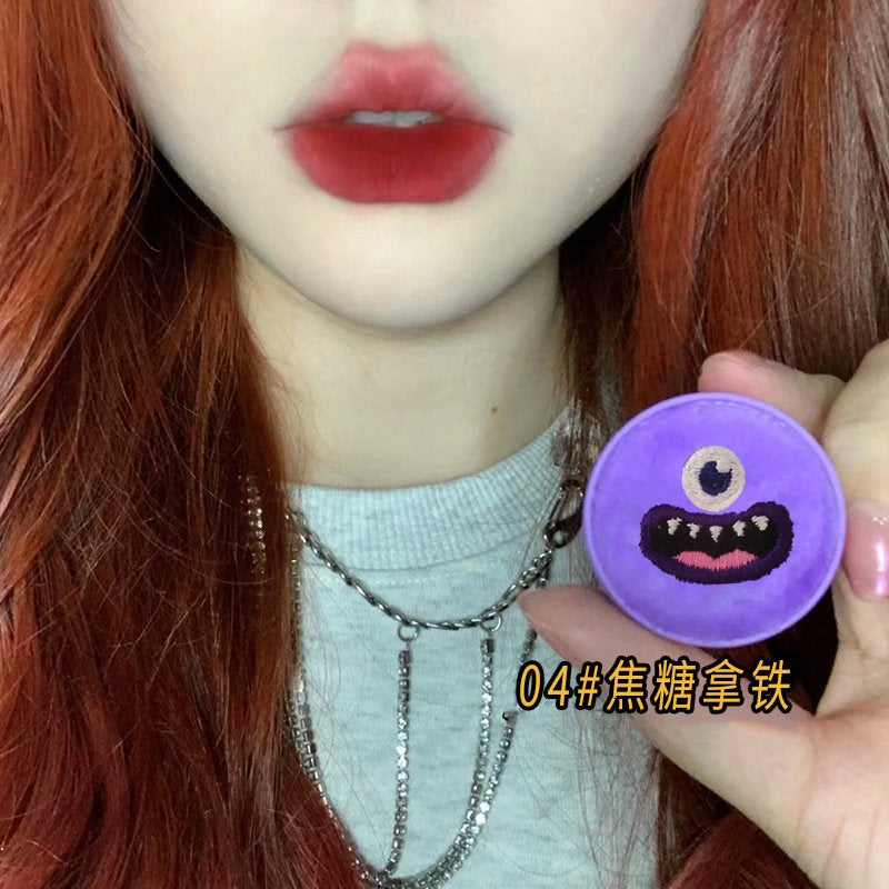 Kekemood Plush Shell Canned Lip Clay Matte Velvet Lip and Cheek Dual Use Lipstick Blusher Waterproof Lip Gloss