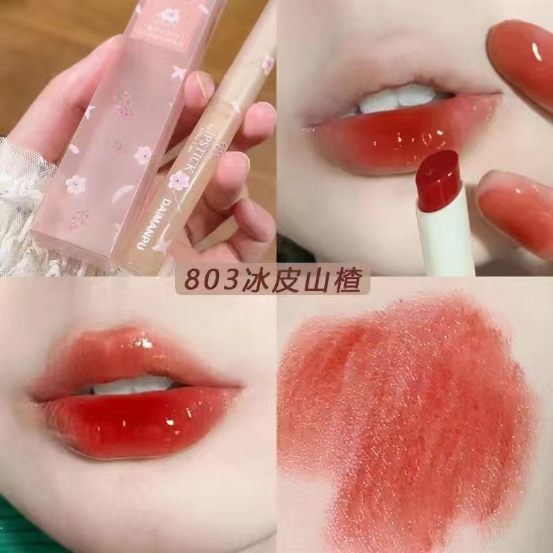 DAIMANPU Flowers Lipstick Moisturize Water Proof Lasting Lip Gloss Nature