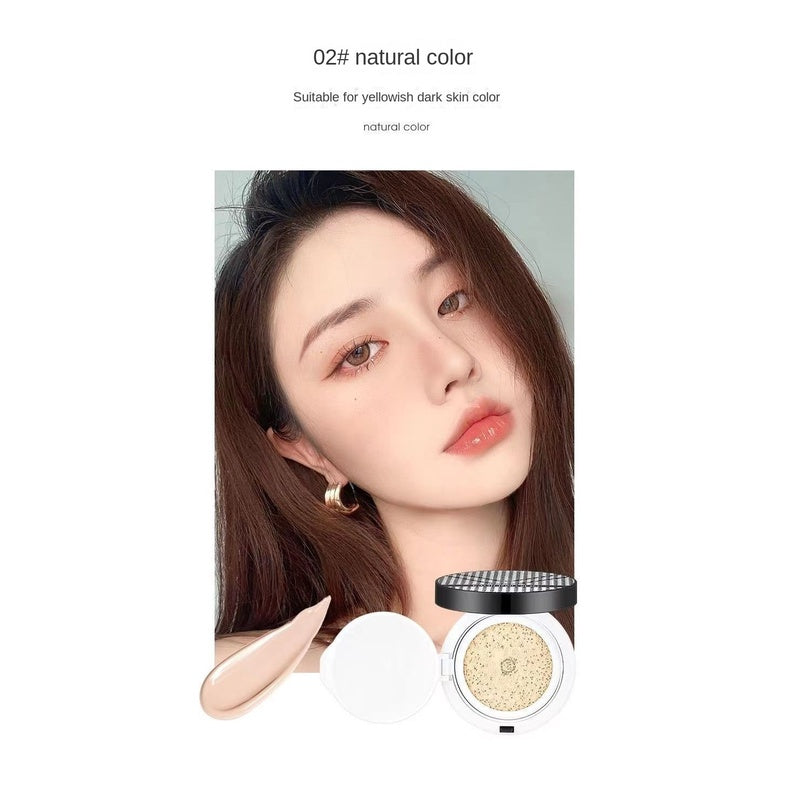 Houndstooth Air Cushion Powder Foundation BB Cream Water Proof Oil Control Moisturize Nature Concealer Hold Makeup Even Skin Tone