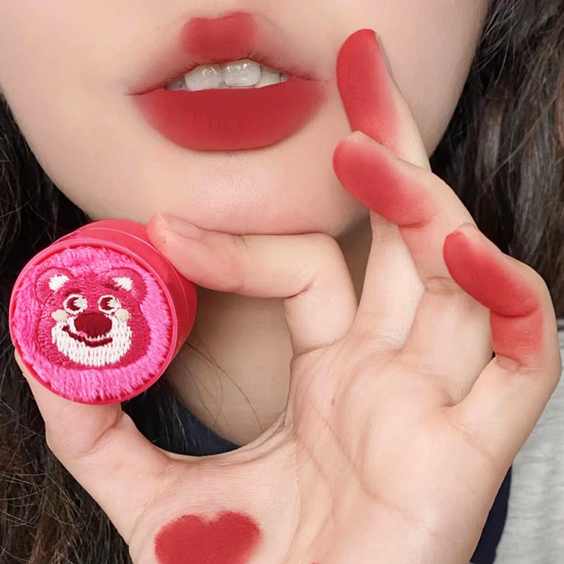 Kekemood Plush Shell Canned Lip Clay Matte Velvet Lip and Cheek Dual Use Lipstick Blusher Waterproof Lip Gloss