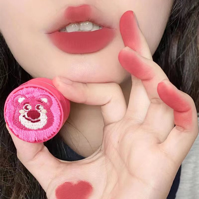 Kekemood Plush Shell Canned Lip Clay Matte Velvet Lip and Cheek Dual Use Lipstick Blusher Waterproof Lip Gloss