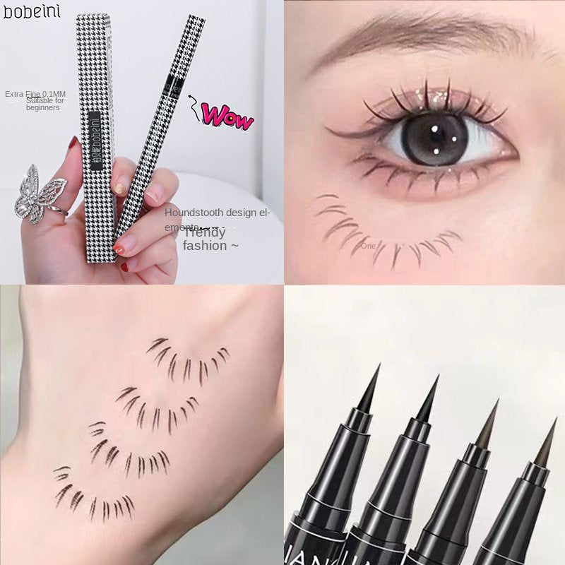 Berbeni Houndstooth Eyeliner Liquid Eyeliner Water Proof Sweatproof No Smudge Not Easy To Fade Lasting Quick Drying