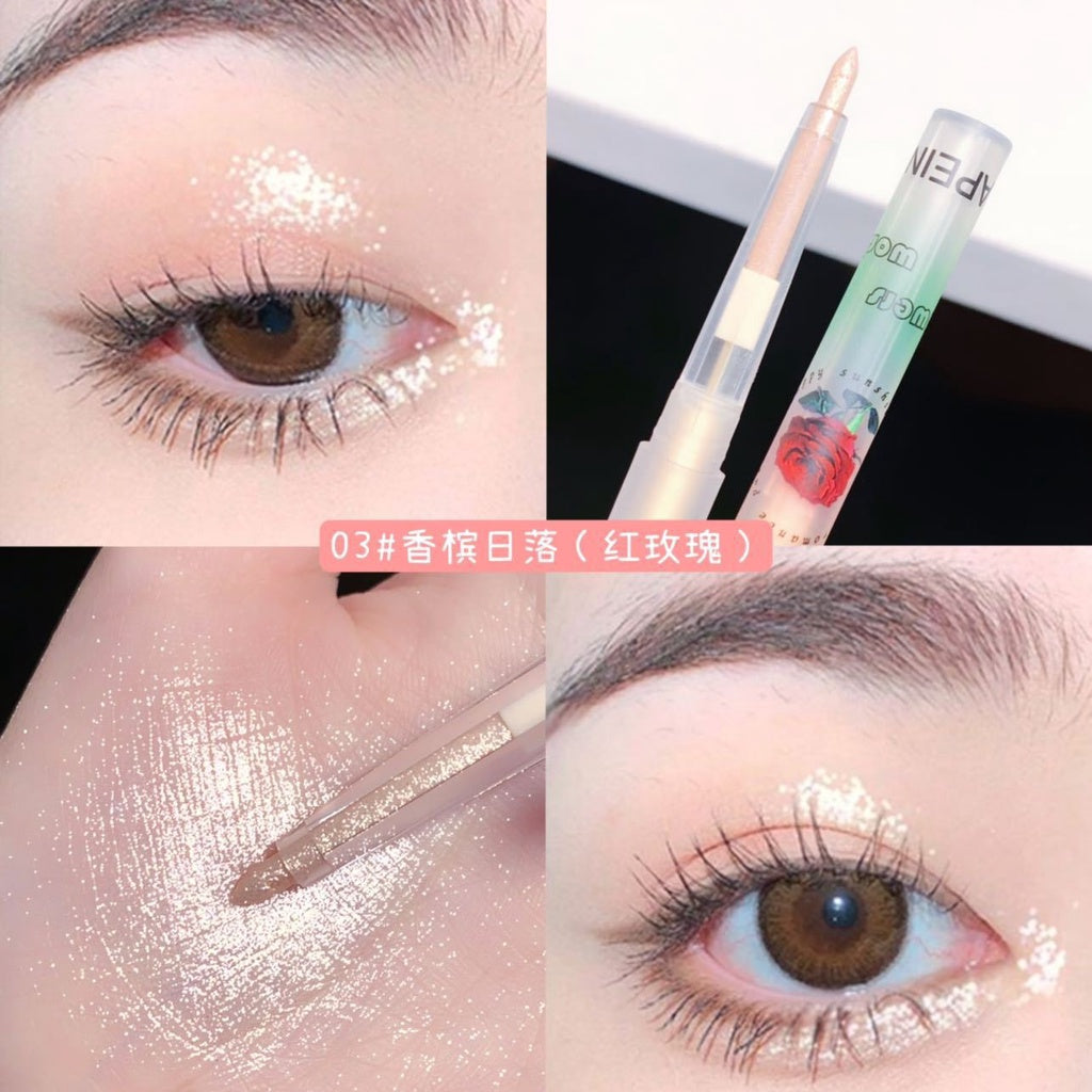 Fruit Eye Shadow Highlight Lying Silkworm Pen Shadow Pearlescent Matte No Smudge Eyeliner