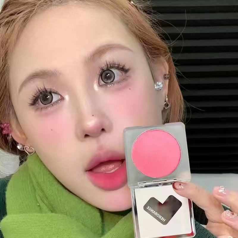 HERORANGE Love Monochrome Blush Cream Gradient Disk Expansion Color Shrinkage Color Brighten Matte Waterproof Lasting Blusher