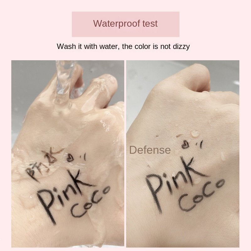 Pink Coco Eyeliner Lasting Water Proof No Smudge Easy To Color Color Eyeliner Pencil Lying Silkworm Pen