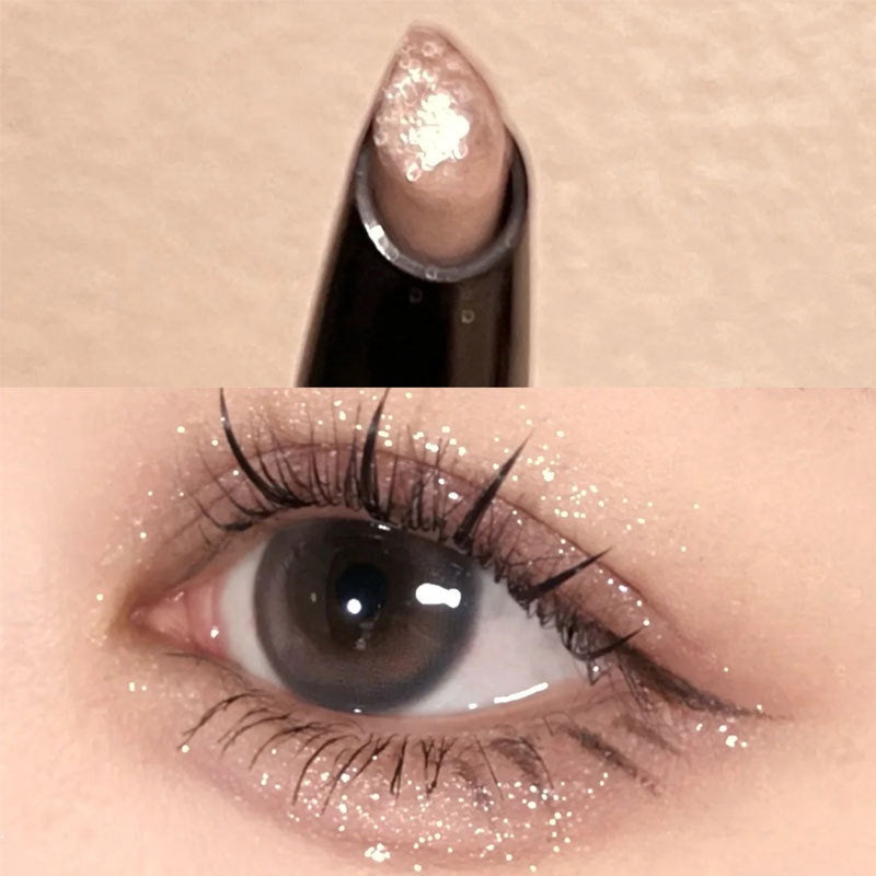 HERORANGE Sparkling Clear Broken Diamond Lying Silkworm Pen Eye Shadow Stick Pearlescent Eye Shadow Water Proof Lasting