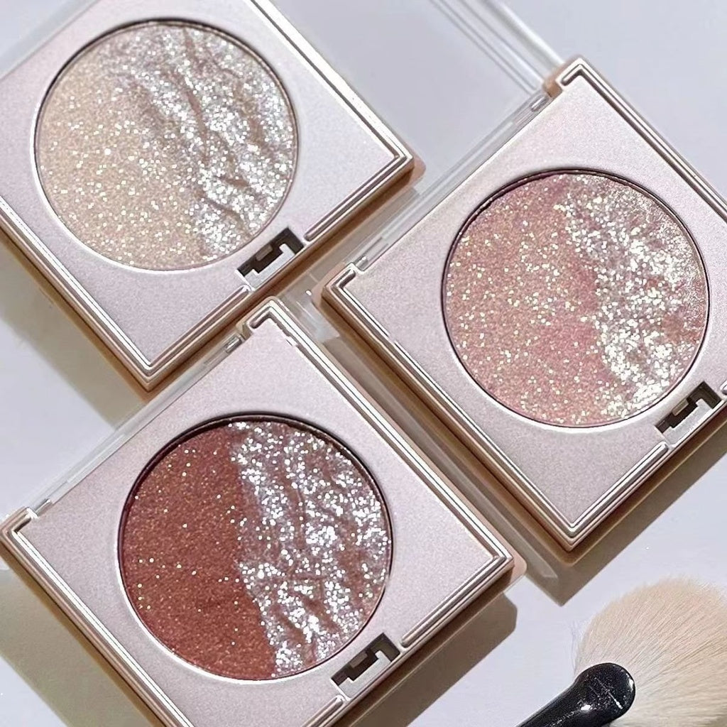 JADED Fine Flash Highlight Blush Eye Shadow Shuangpin Highlights Lasting Water Proof Not Easy To Fade