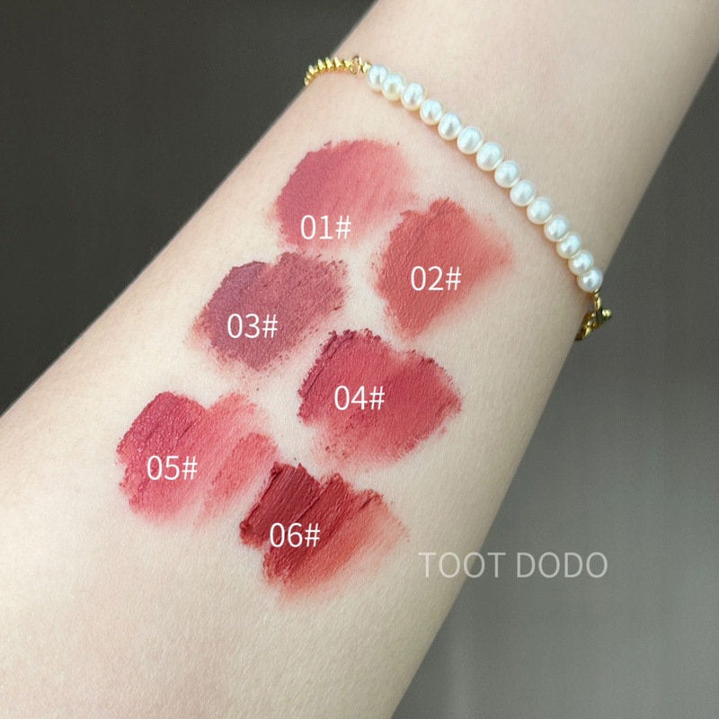 Toot Dodo Brown Lip Gloss Matte Water Proof Lasting Not Easy To Fade Lipstick