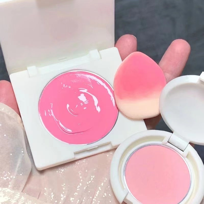 HERORANGE Blush Cream Pink Moisturize Moisturizing Water Proof Lasting Young Girl Blush Palette