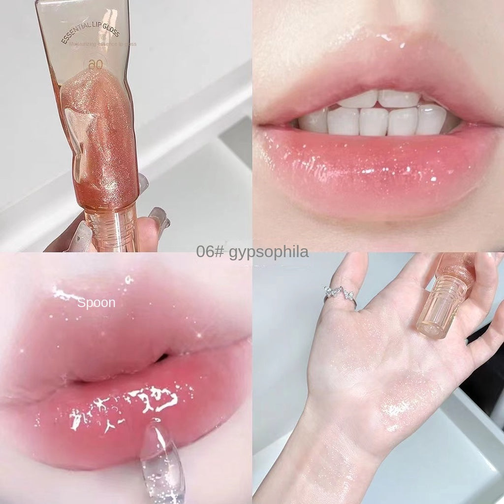 Gege Bear Lip Gloss Mirror Nourish Moisturize Water Proof Lip Oil Lipstick 6-colors