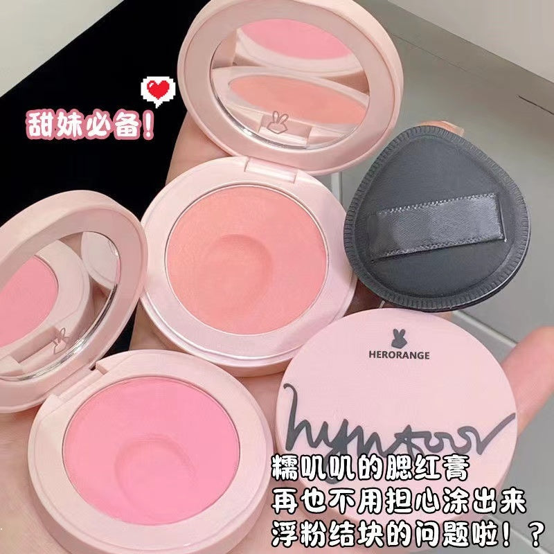 HERORANGE Monochrome Blush Cream Matte Moisturize Water Proof Lasting Blush