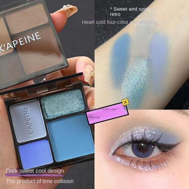 Eye Shadow Dark Series Matte Pearlescent Shiny Water Proof Lasting Not Easy To Fade Eyeshadow Palette