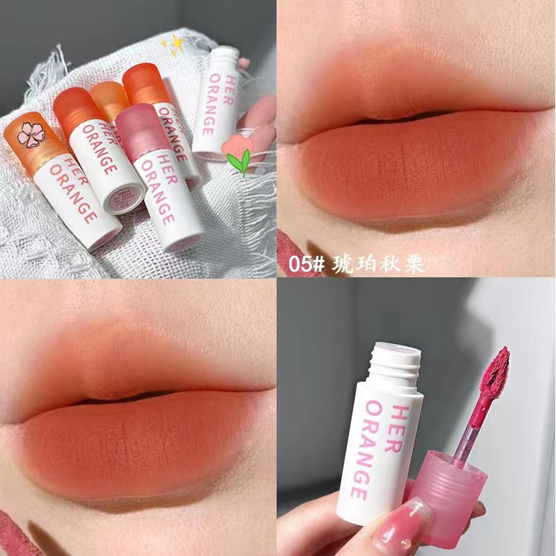 HERORANGE Lip Gloss Matte Moisturize Water Proof Not Easy To Fade Lasting Lipstick