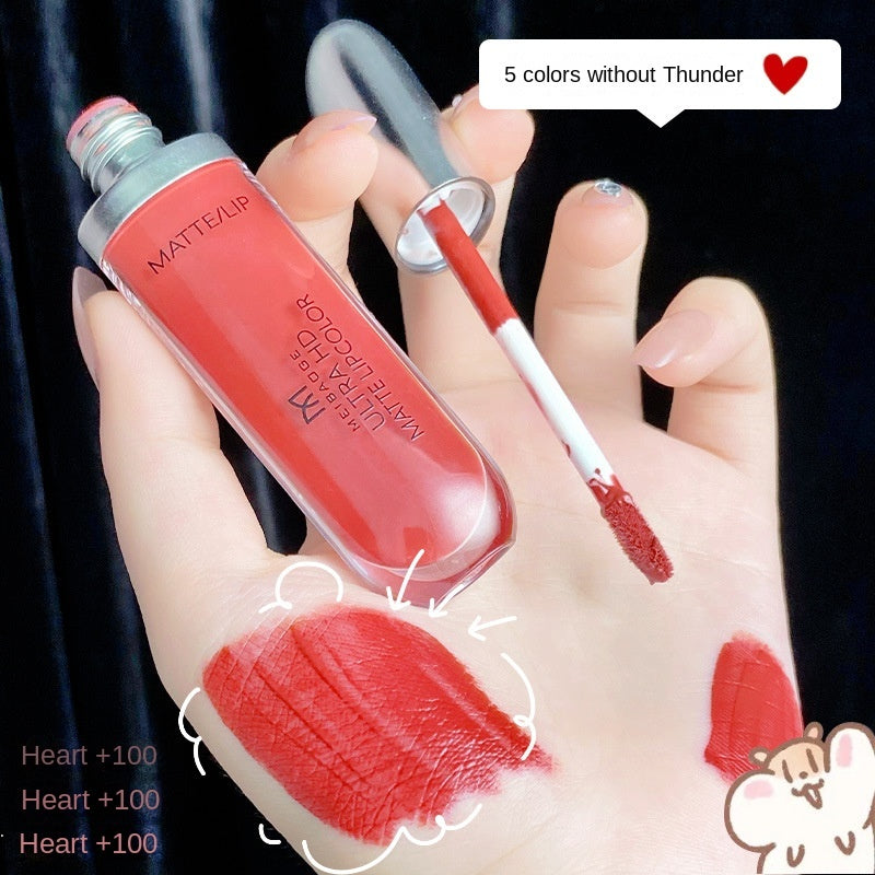 Ice Cream Lip Gloss Matte Velvet Moisturizing Water Proof Lasting Lipstick