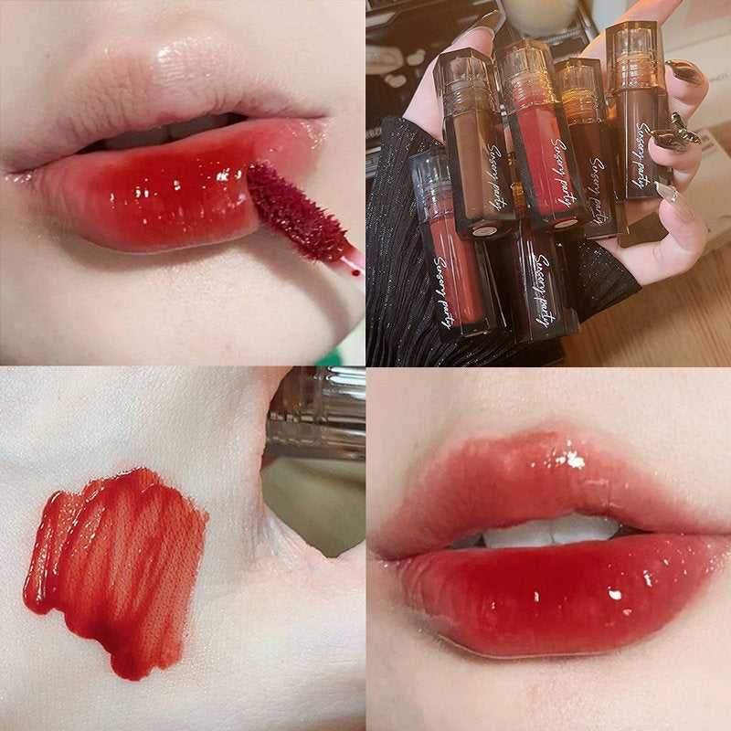 Hexagon Mirror Surface Lip Gloss Moisturize Moisturizing Water Proof Not Easy To Fade Lipstick