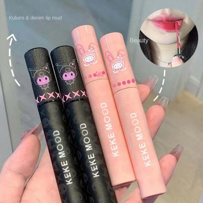 Kekemood Lip Gloss Matte Mirror Surface Moisturize Water Proof Not Easy To Fade Nature Lipstick