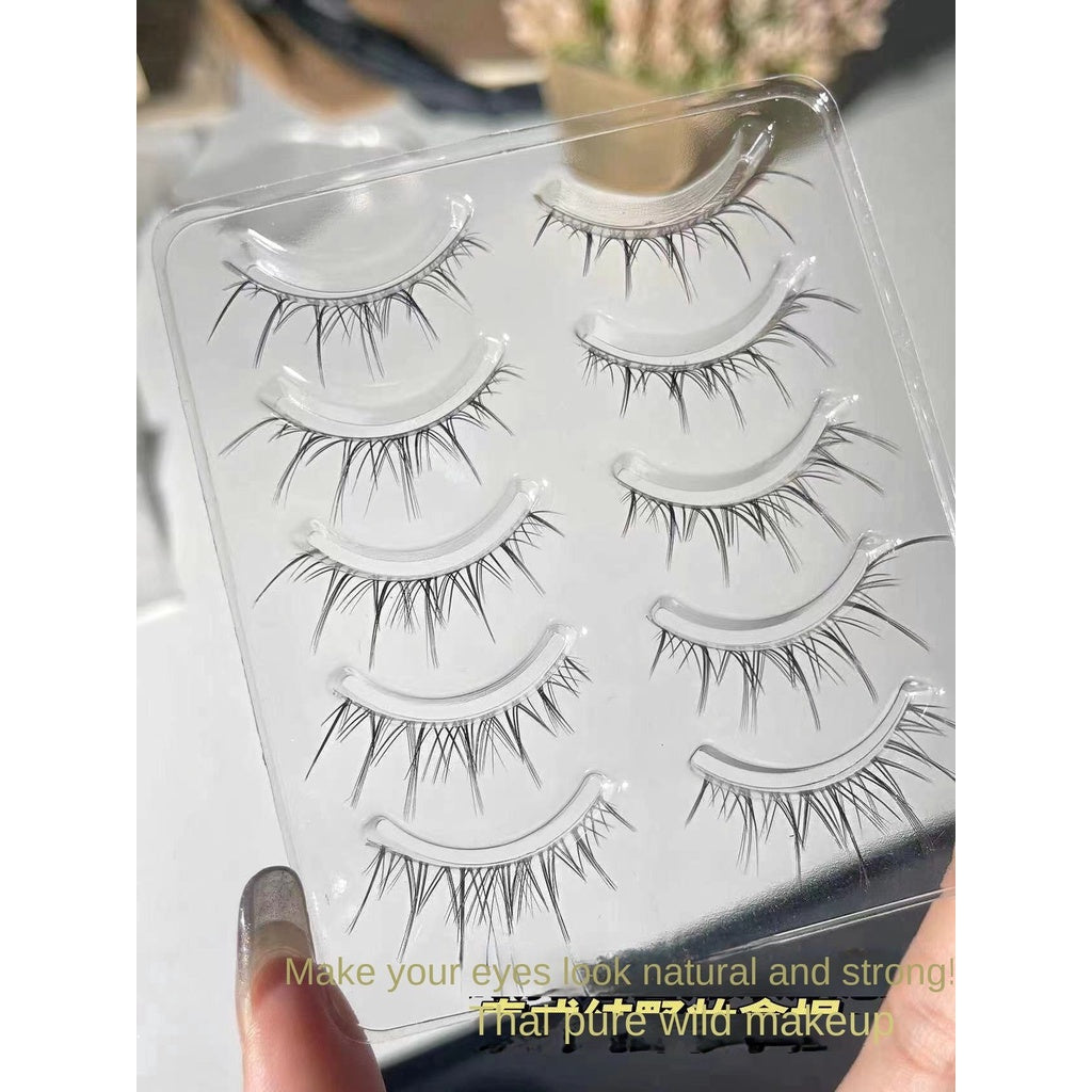 Comic Eyelashes Transparent Stalk Fake Eyelashes Nature Lasting Durable Convenient Fake Eyelashes