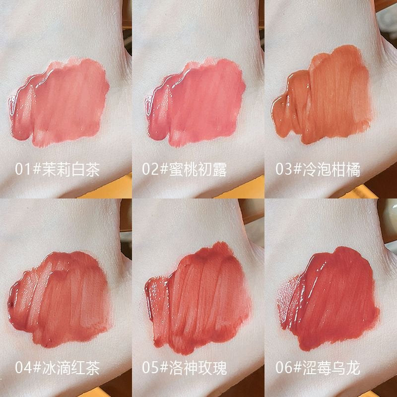 DAIMANPU Mirror Surface Lip Gloss Moisturize Water Proof Not Easy To Fade Lipstick