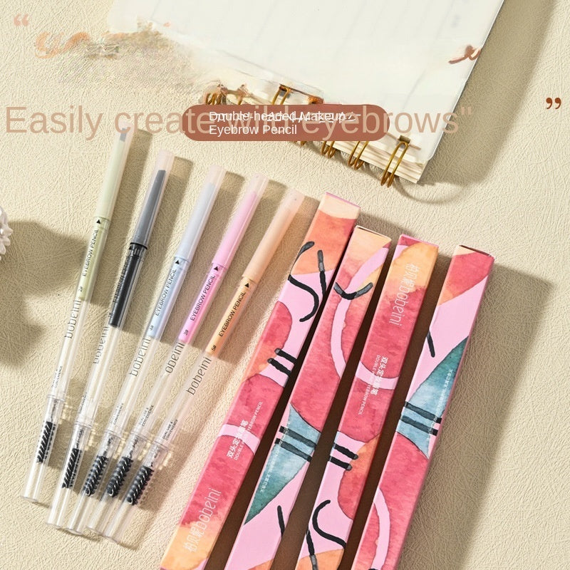 Double Head Colorful Eyebrow Pencil Water Proof Nature Lasting Not Easy To Fade Eyebrow Pencil