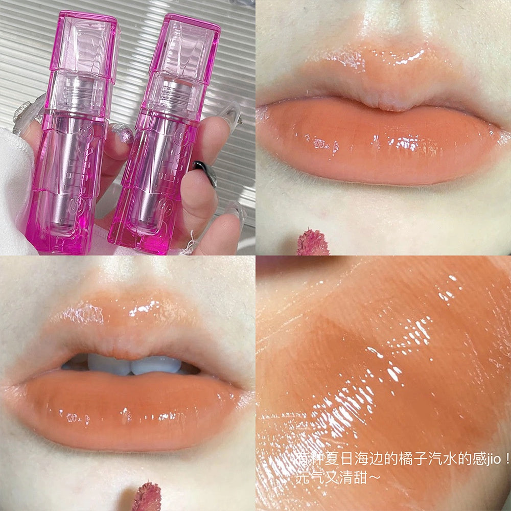 USLIKE Mirror Surface Lip Gloss Moisturizing Moisturize Lasting Water Proof Not Easy To Fade Nature Lipstick