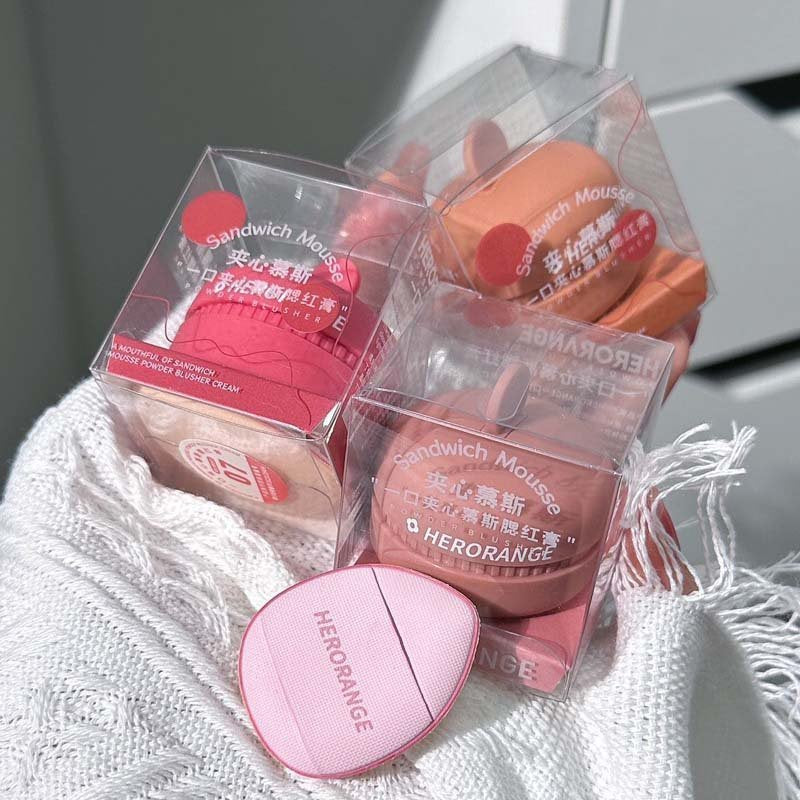 HERORANGE Cute Blush Matte Water Proof Lasting Monochrome Cheek Blusher