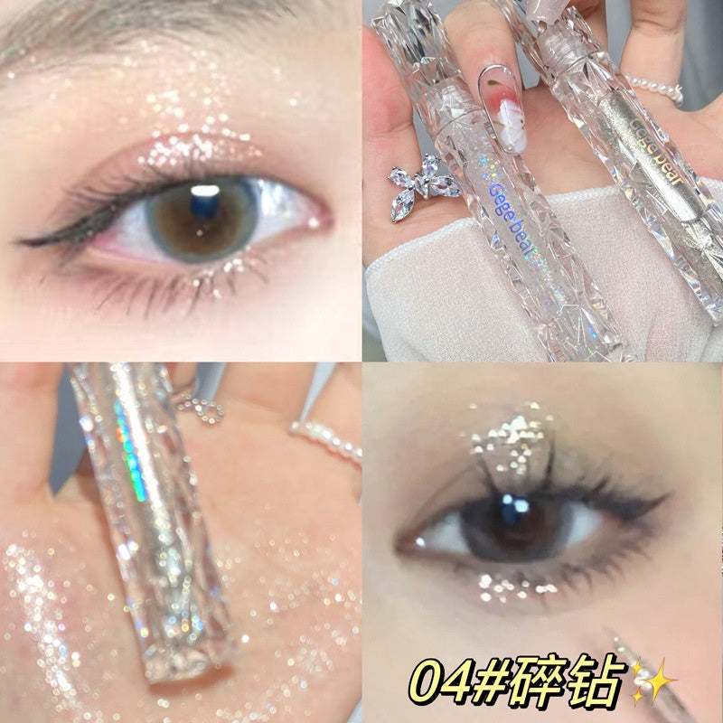 Gege Bear Liquid Eye Shadow Bears Sequins Glittering Lasting Water Proof Dazzling Eye Makeup Eye Shadow