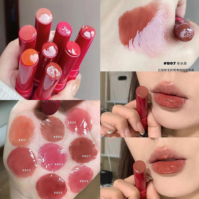 HERORANGE Red Lipstick Mirror Moisturize Moisturizing Water Proof Lasting Lip Gloss