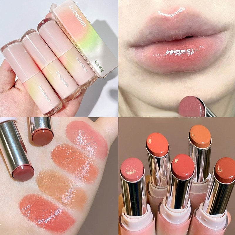 Kobeleen Lipstick Ice Cubes Velvet Matte Moisturize Moisturizing Water Proof Lip Gloss