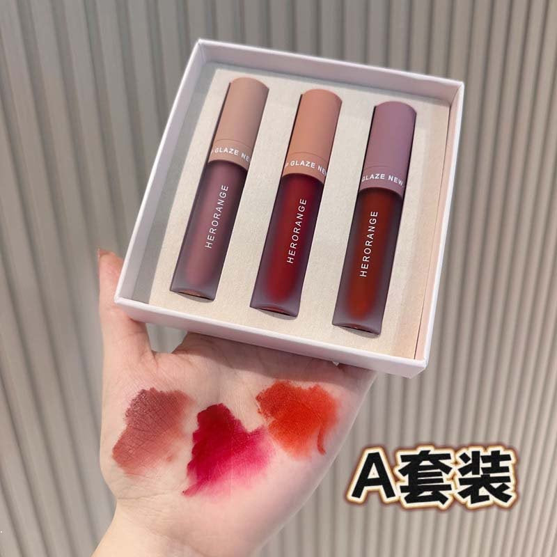 HERORANGE Velvet Lip Glaze Matte Lipstick Water Proof Lasting Not Easy To Fade Lip Gloss