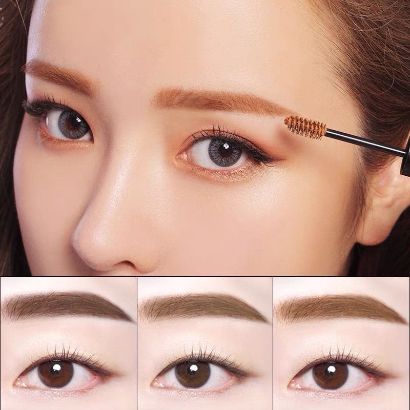 Novo 3D Eyelashes and Mascara Beautiful Lines, Waterproof, Eyebrows Not Faint Dark Brown Natural Brown Cosmetic Long Eyebrow