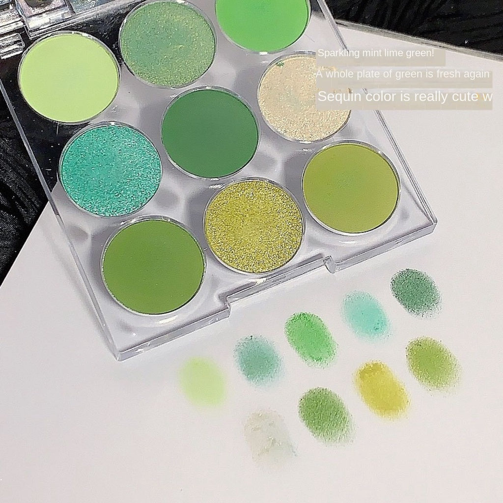 Eye Shadow Pearlescent Matte Water Proof Nature Lasting Not Easy To Fade 9 -color Eye Shadow Plate