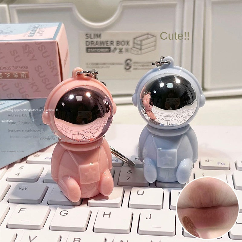 Cute Pendant Astronaut Lip Gloss Matte Water Proof Lasting Nature Lipstick